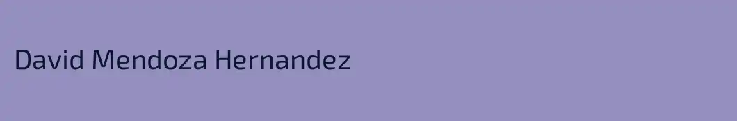 David Mendoza Hernandez